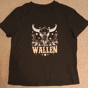 Morgan Wallen Wasted On You Graphic Tee with Western Design